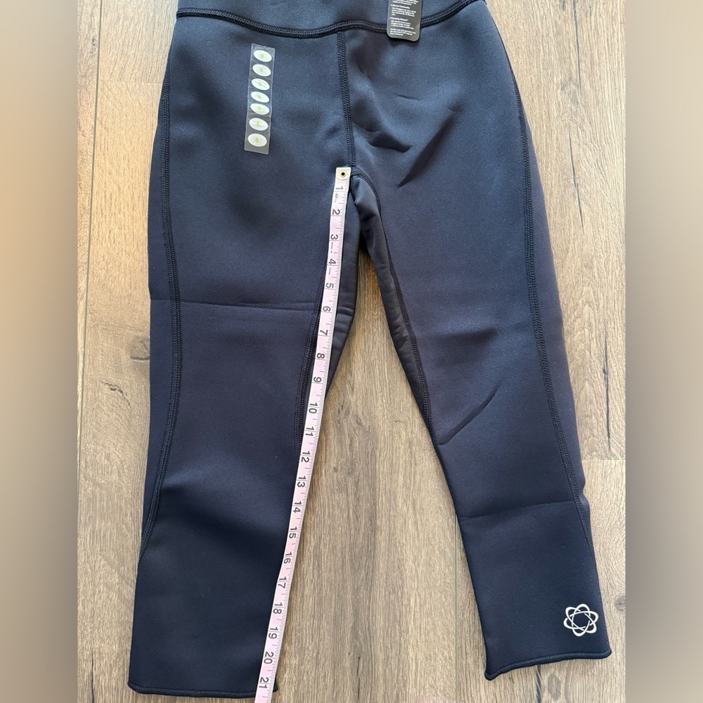 NWT Zaggora Athletic Neoprene Leggings Black Size Small - Picture 3 of 10